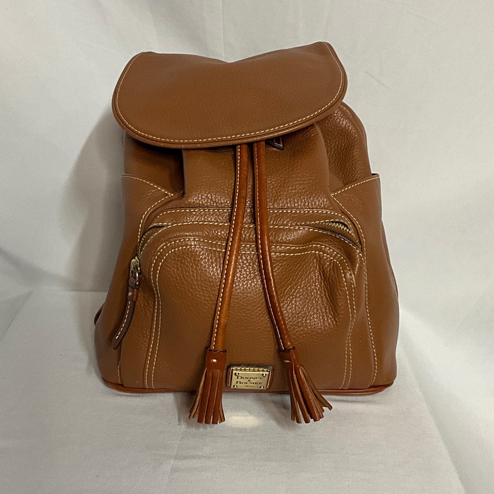 Dooney & Bourke Tan Leather Backpack